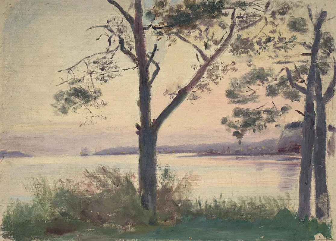 Vue De La Rade De Brest Depuis Plougastel Daoulas by Jeanne Jegou-Cadart - Canvas Print