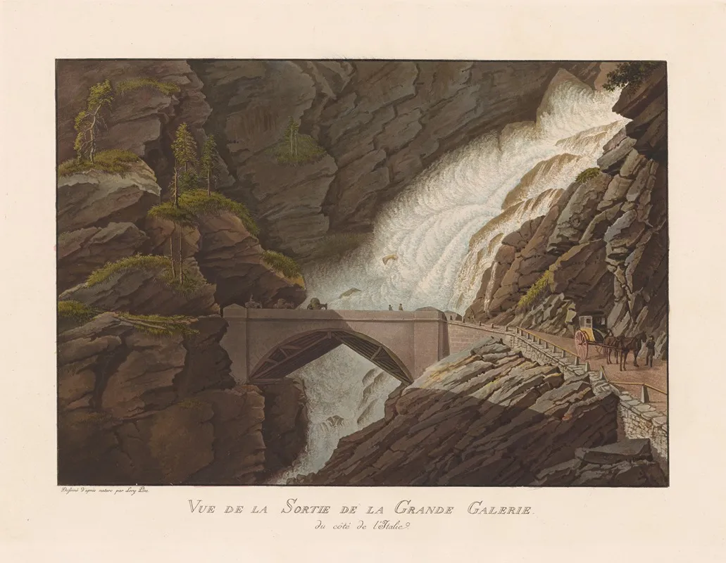 Vue De La Sortie De La Grande Galerie Du Cote De Litalie