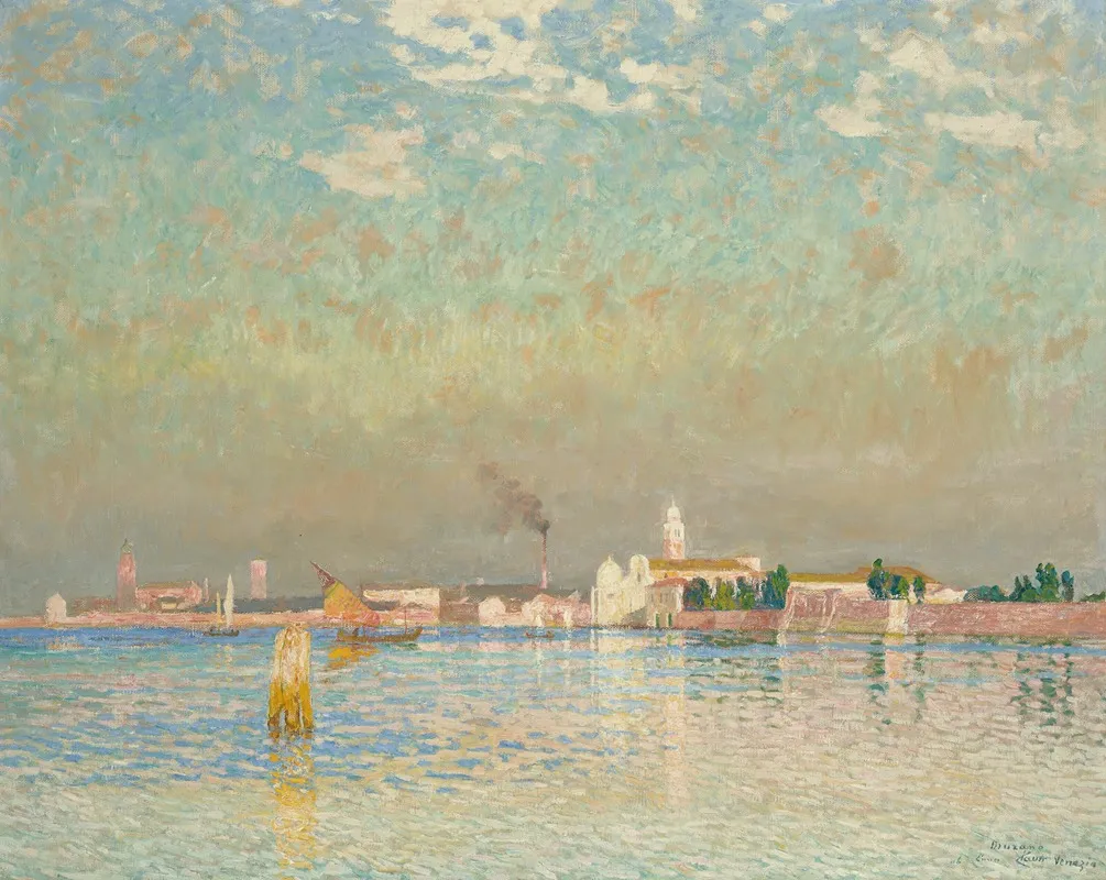 Vue De Murano Venise by Emile Claus - Canvas Print