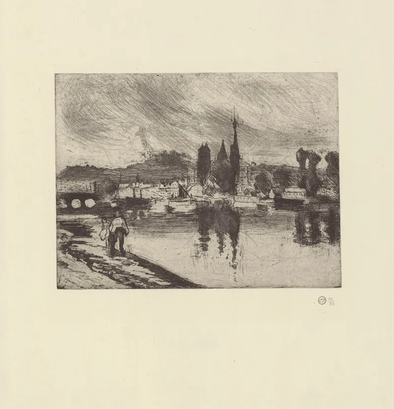 Vue De Rouen Cours La Reine 2