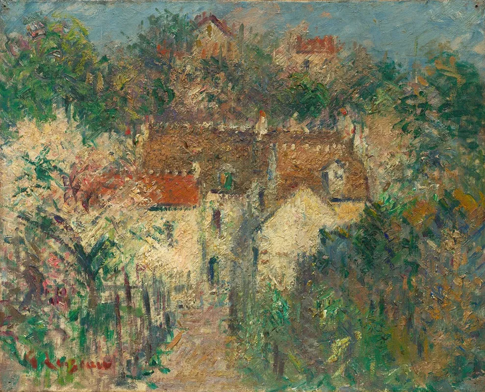 Vue De Village 2 by Gustave Loiseau - Canvas Print
