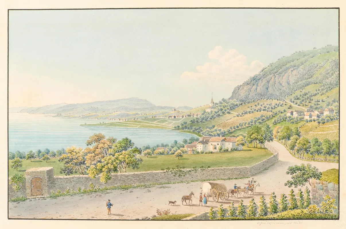 Vue Des Environs De Montreux Et De Clarens