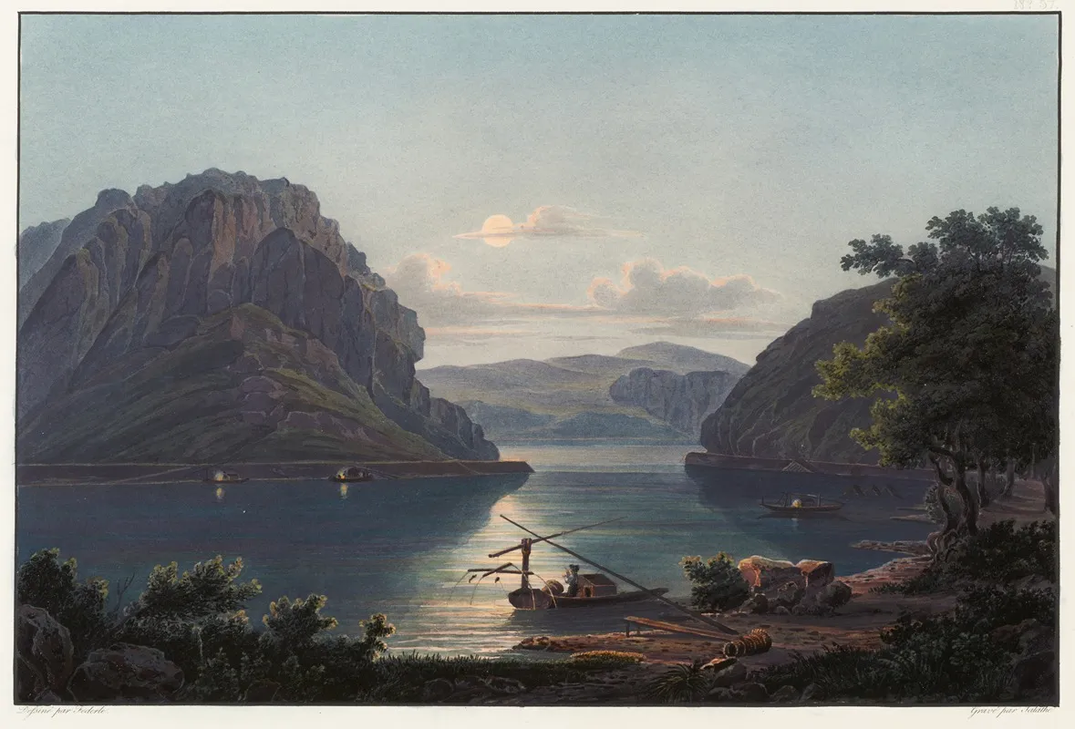Vue Des Rochers De Lourley Et De La Peche Des Saumons