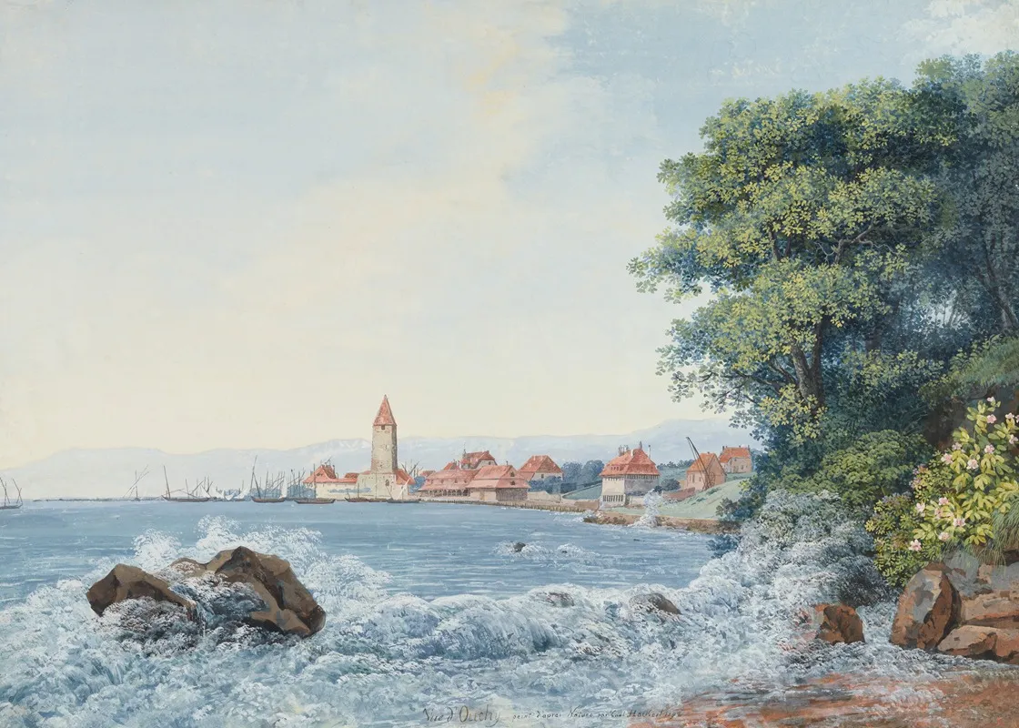 Vue Douchy by Carl Ludwig Hackert - Canvas Print