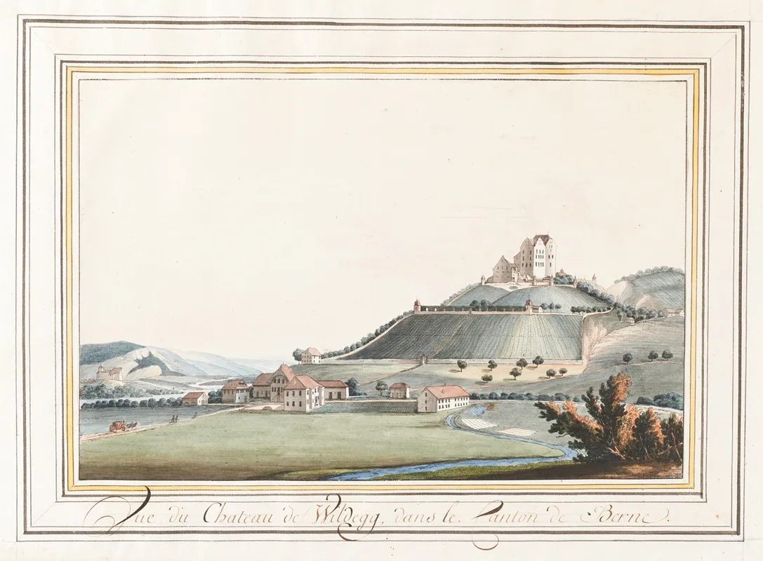Vue Du Chateau De Wildegg Dans Le Canton De Berne