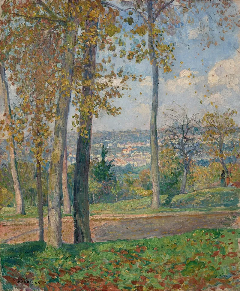 Vue Du Parc De Saint Cloud 2 by Henri Lebasque - Canvas Print