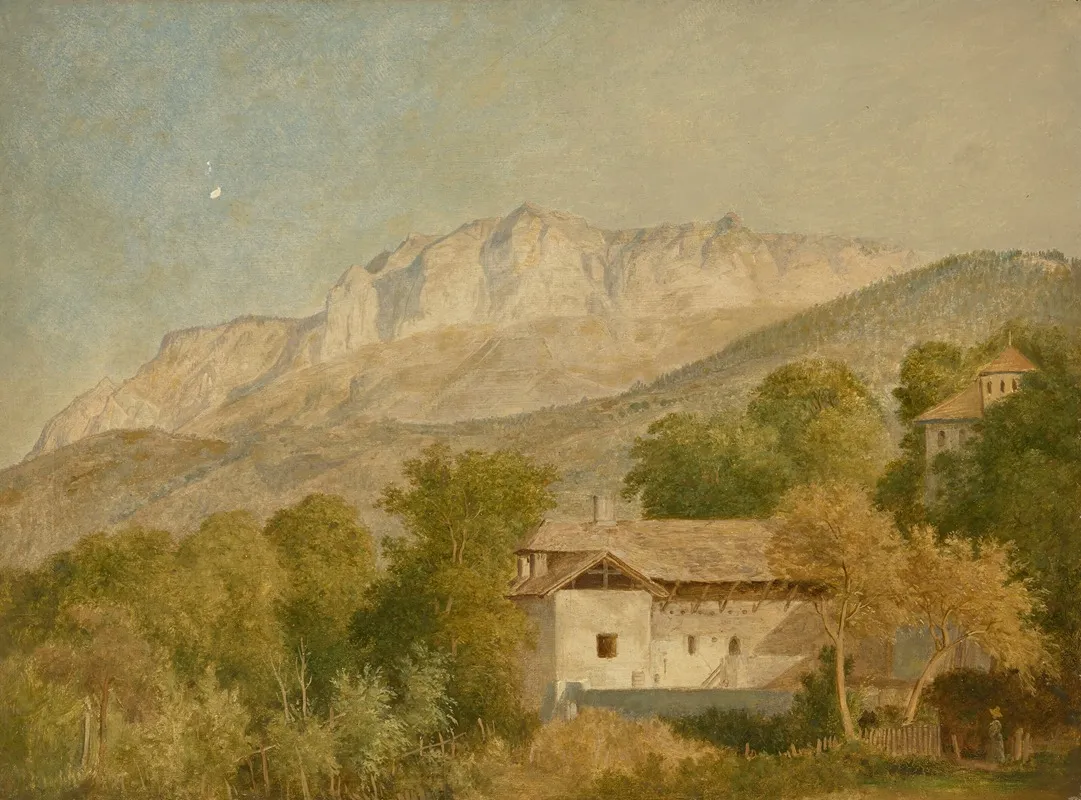 Vue Dune Ferme Et Du Massif Des Memises Prise Depuis St Paul En Chablais Ou Maxilly
