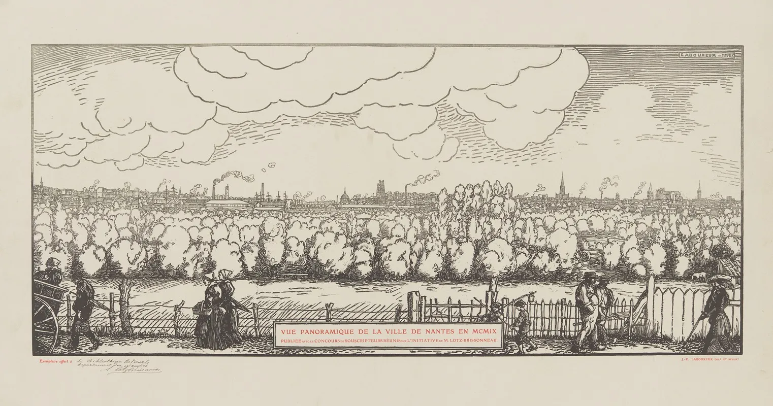 Vue Panoramique De La Ville De Nantes