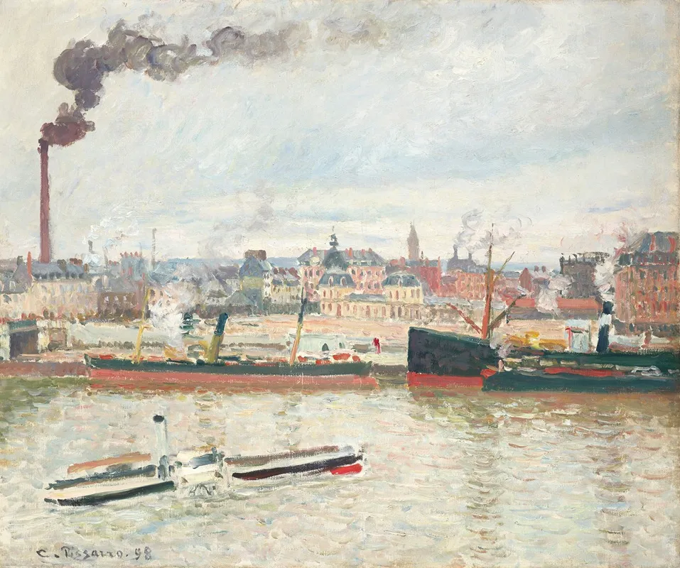 Vue Sur La Gare Dorleans Saint Sever Rouen