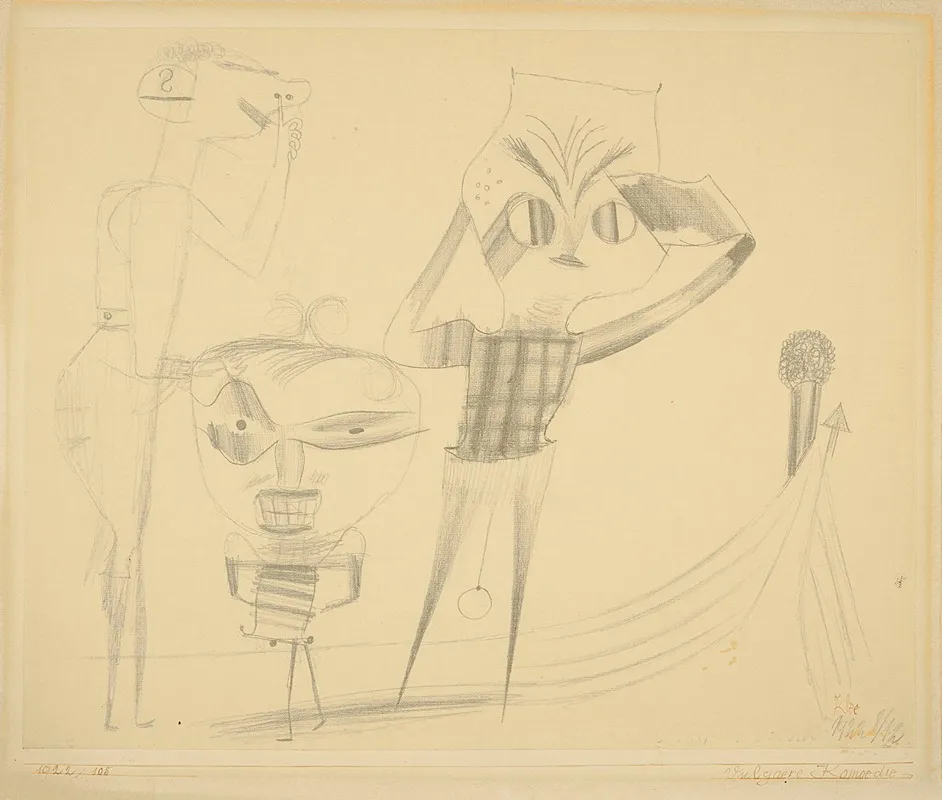 Vulgaere Komoedie by Paul Klee - Canvas Print