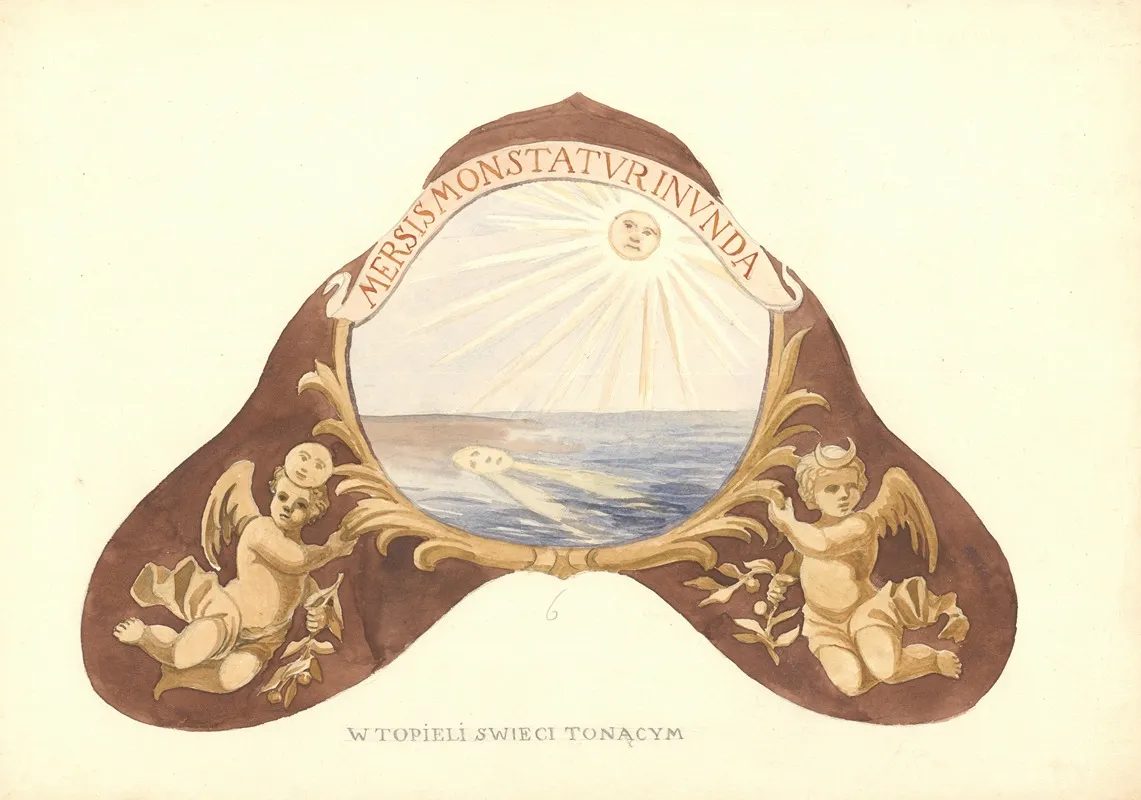 W Topieli Swieci Tonacym Mersis Monstatur In Unda