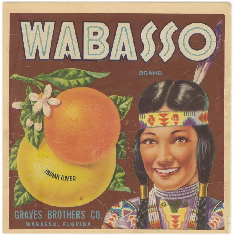 Wabasso Brand Citrus Label