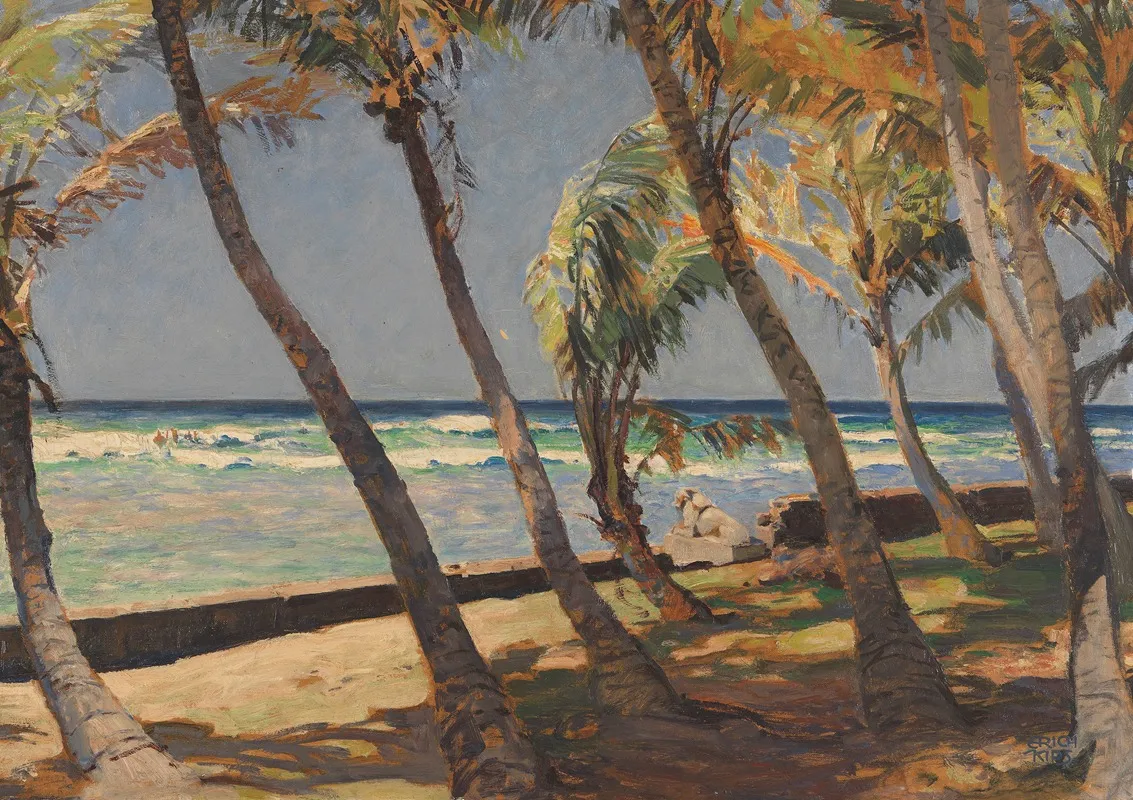 Waikiki Beach by Erich Kips - Canvas Print