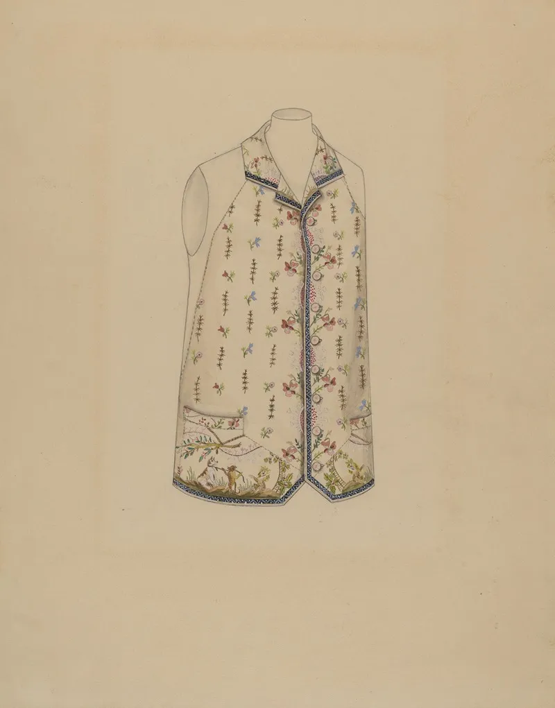 Waistcoat 30 by Nancy Crimi - Canvas Print