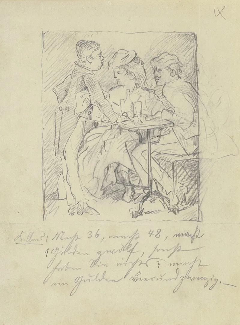 Waiter With Two Guests