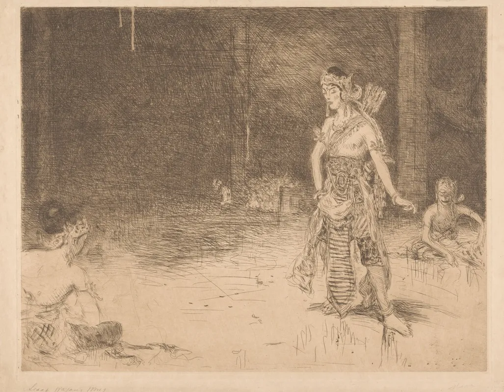 Wajang Wong by Marius Bauer - Canvas Print