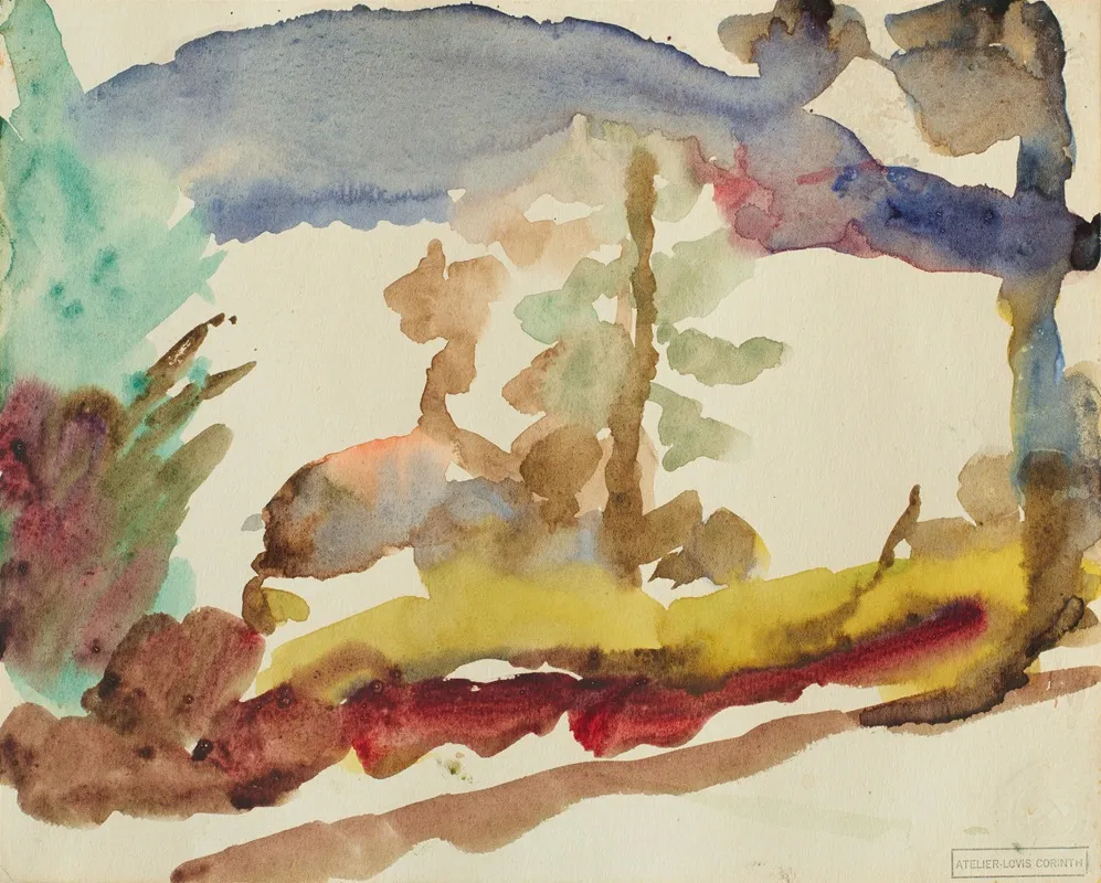 Walchenseelandschaft by Lovis Corinth - Canvas Print