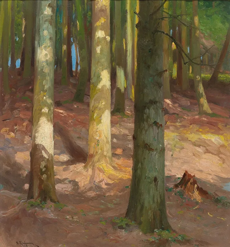 Wald by Adolf Kaufmann - Canvas Print