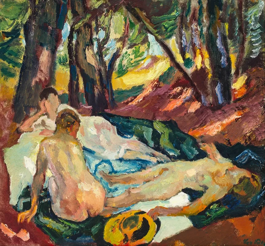 Waldesruhe by Leo Putz - Canvas Print