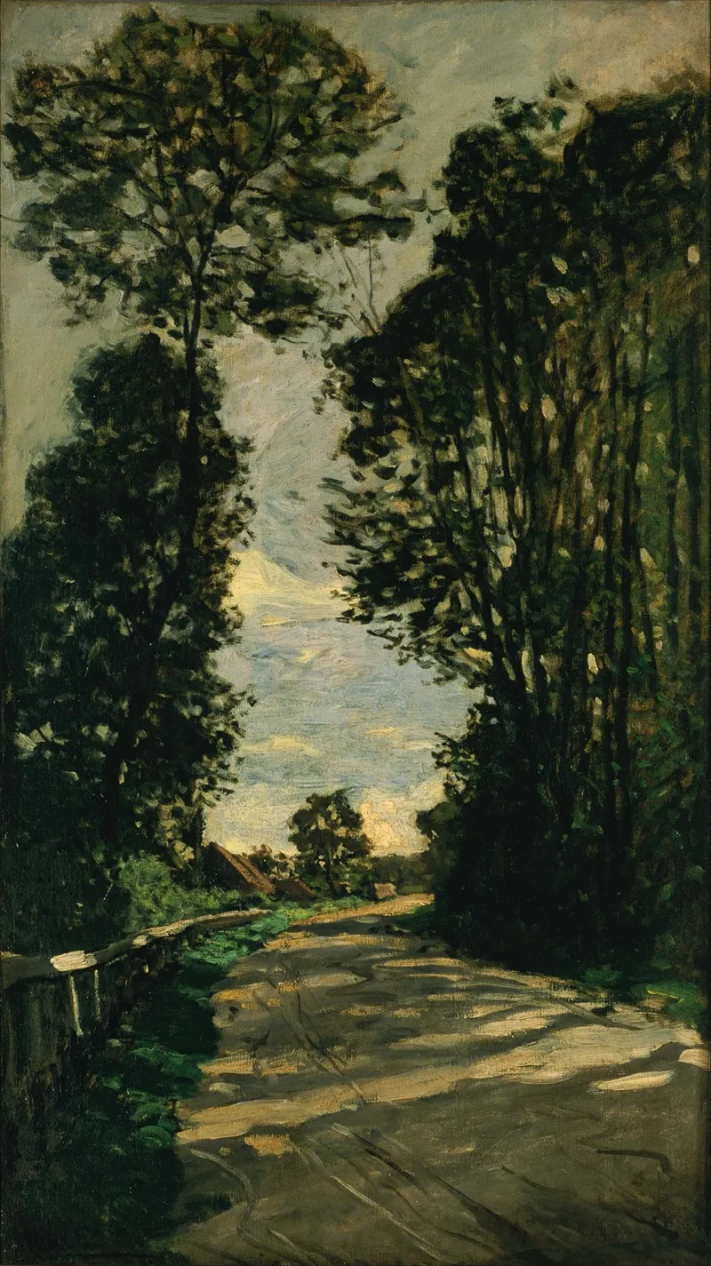 Walk Road Of The Farm Saint Simeon by Claude Monet - Canvas Print