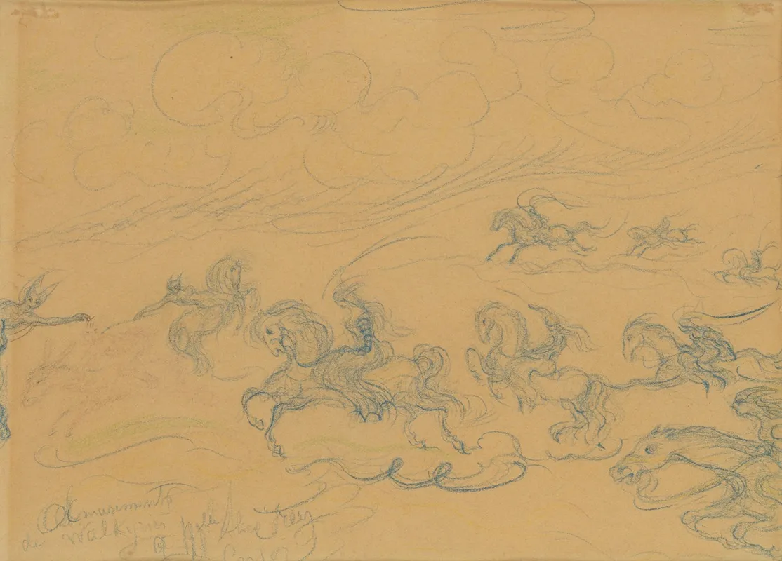 Walkurengenoegens by James Ensor - Canvas Print