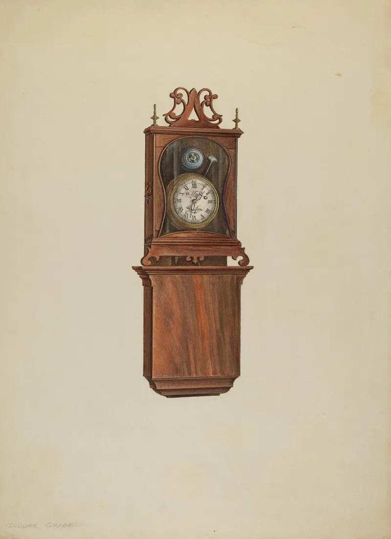Wall Clock 4 by Isadore Goldberg - Canvas Print