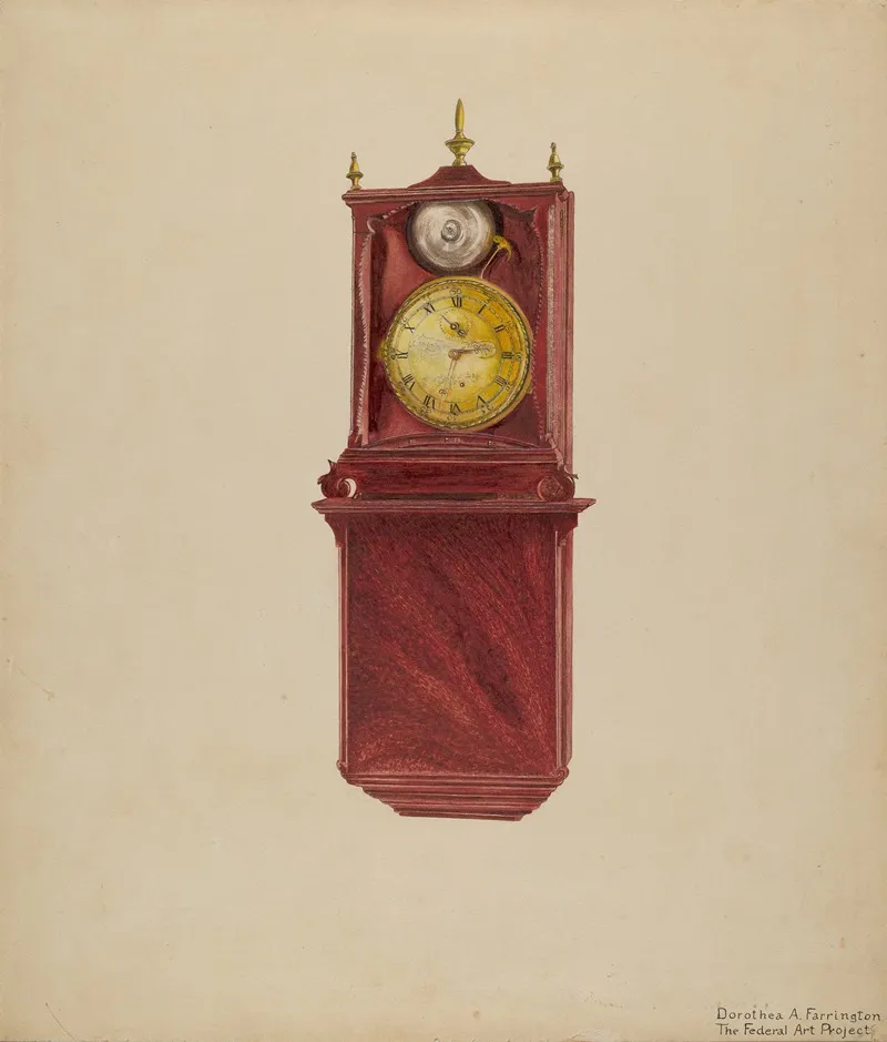 Wall Clock Antique by Jordan E. - Canvas Print