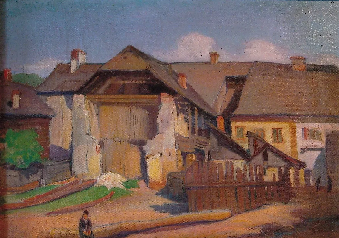 Wall Fragment And A Boy