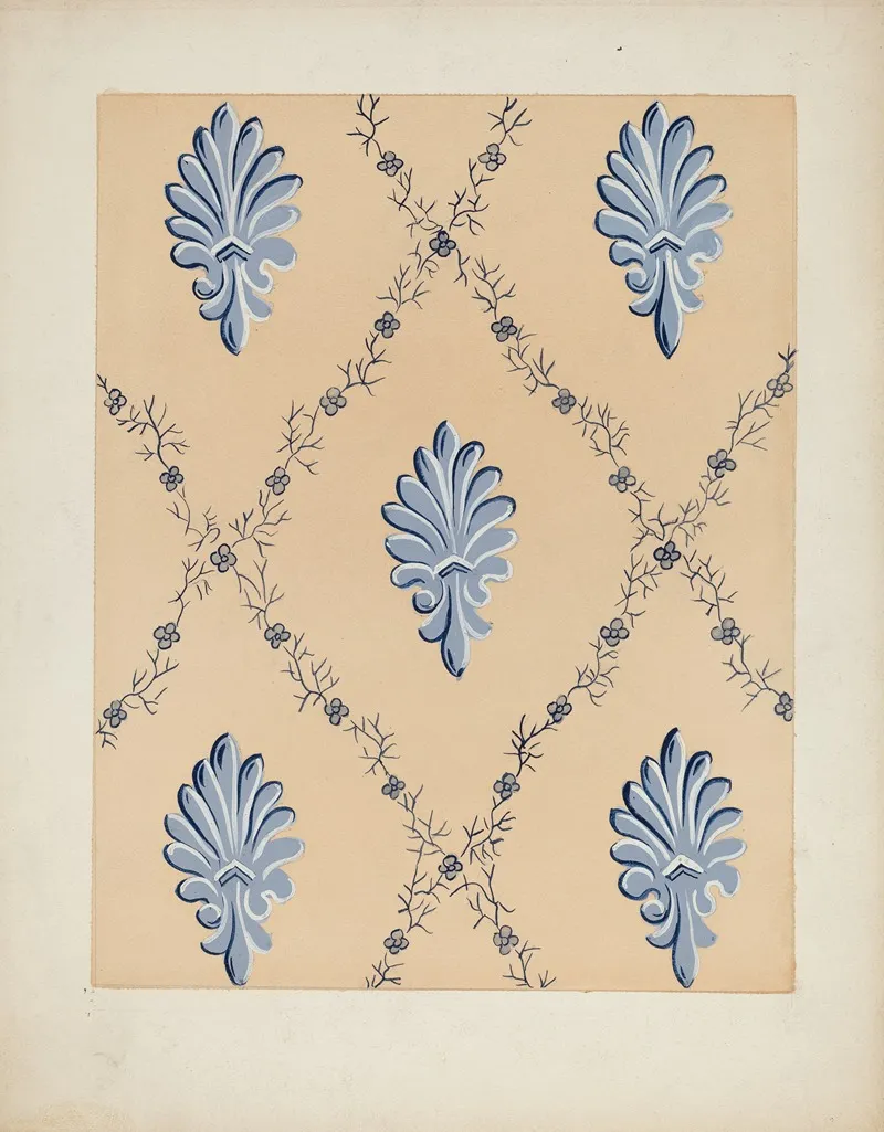 Wall Paper 15 by John Garay - Canvas Print