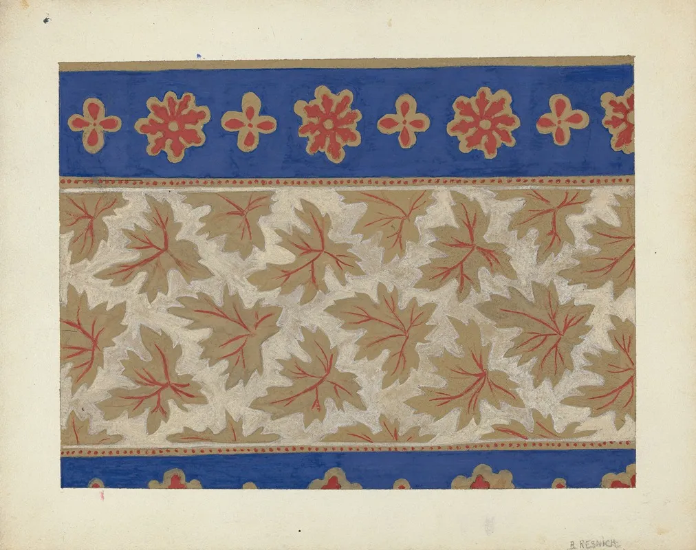 Wall Paper 3 by Benjamin Resnick - Canvas Print