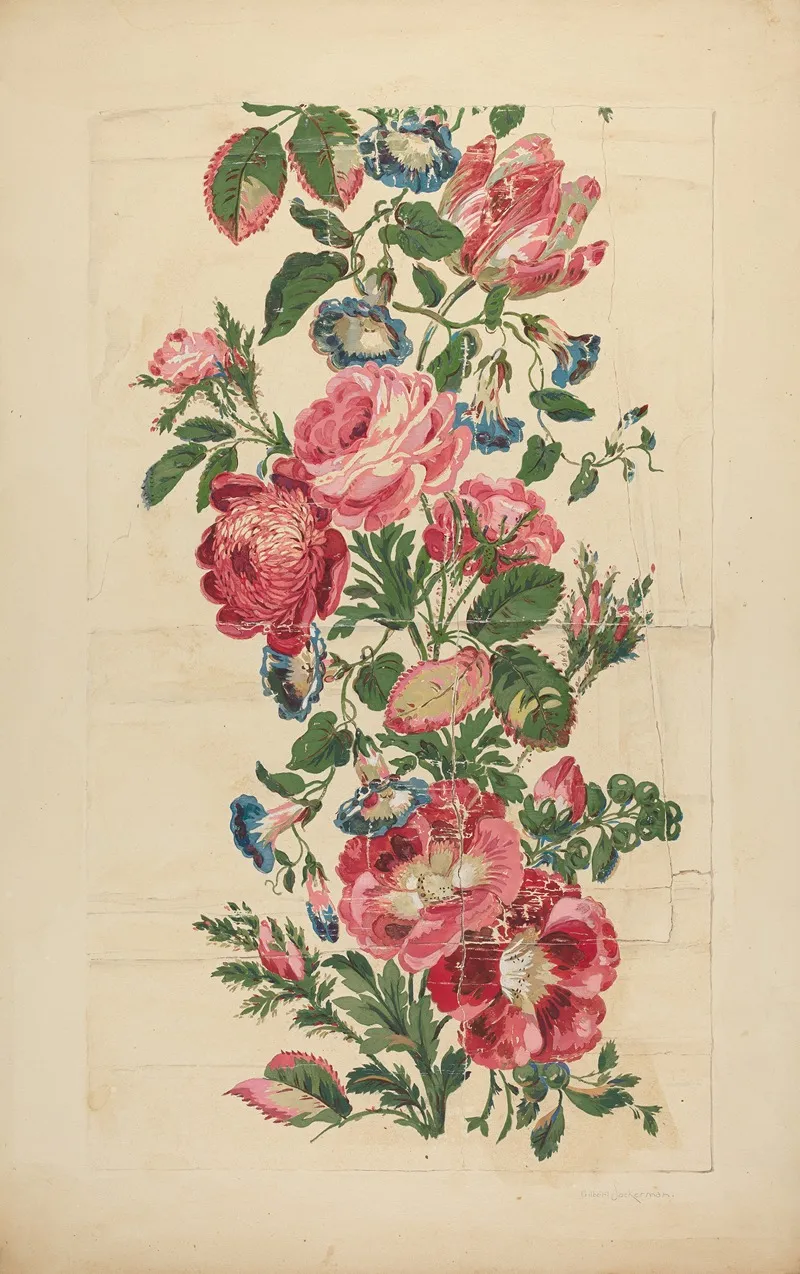 Wall Paper 9 by Gilbert Sackerman - Canvas Print