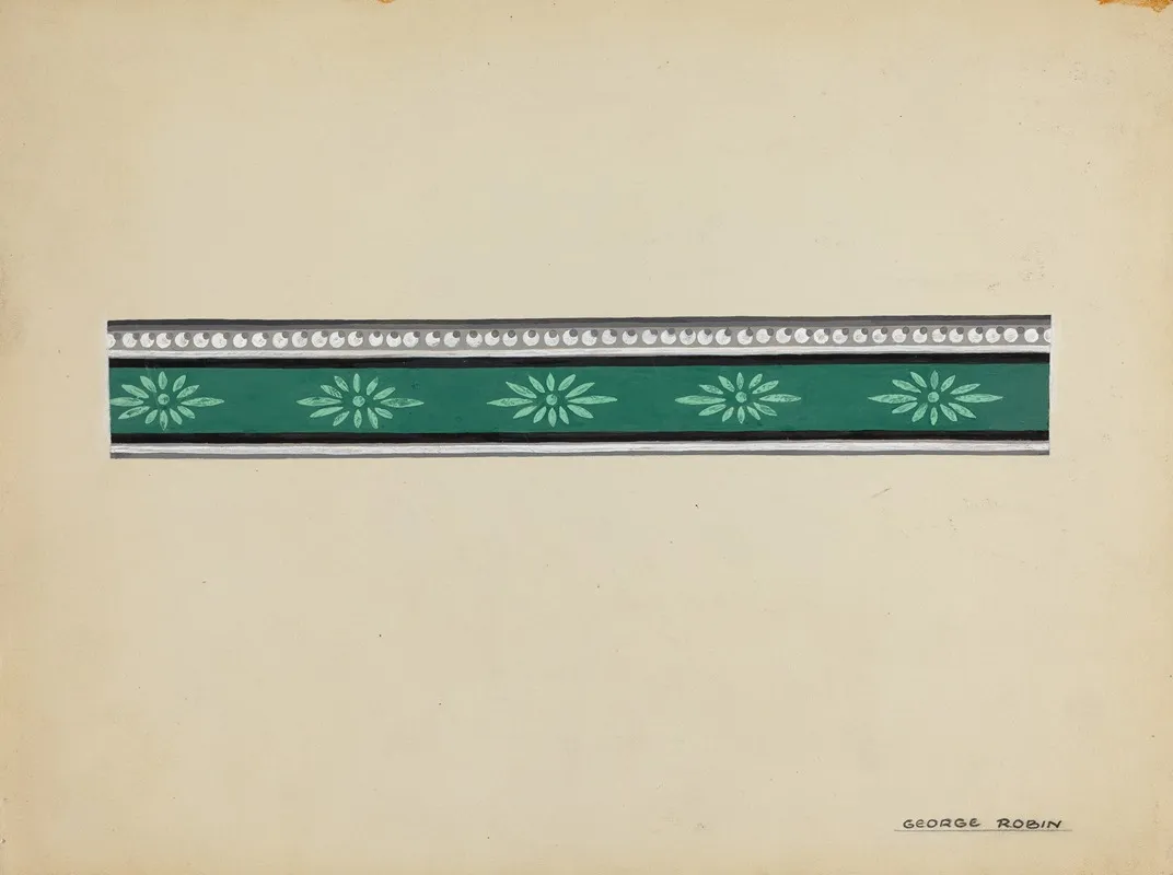 Wall Paper Border 10 by George Robin - Canvas Print