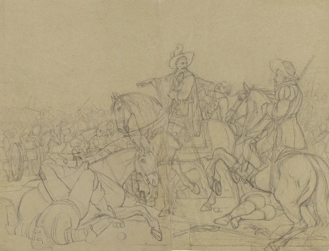 Wallenstein In Der Schlacht Bei Lutzen