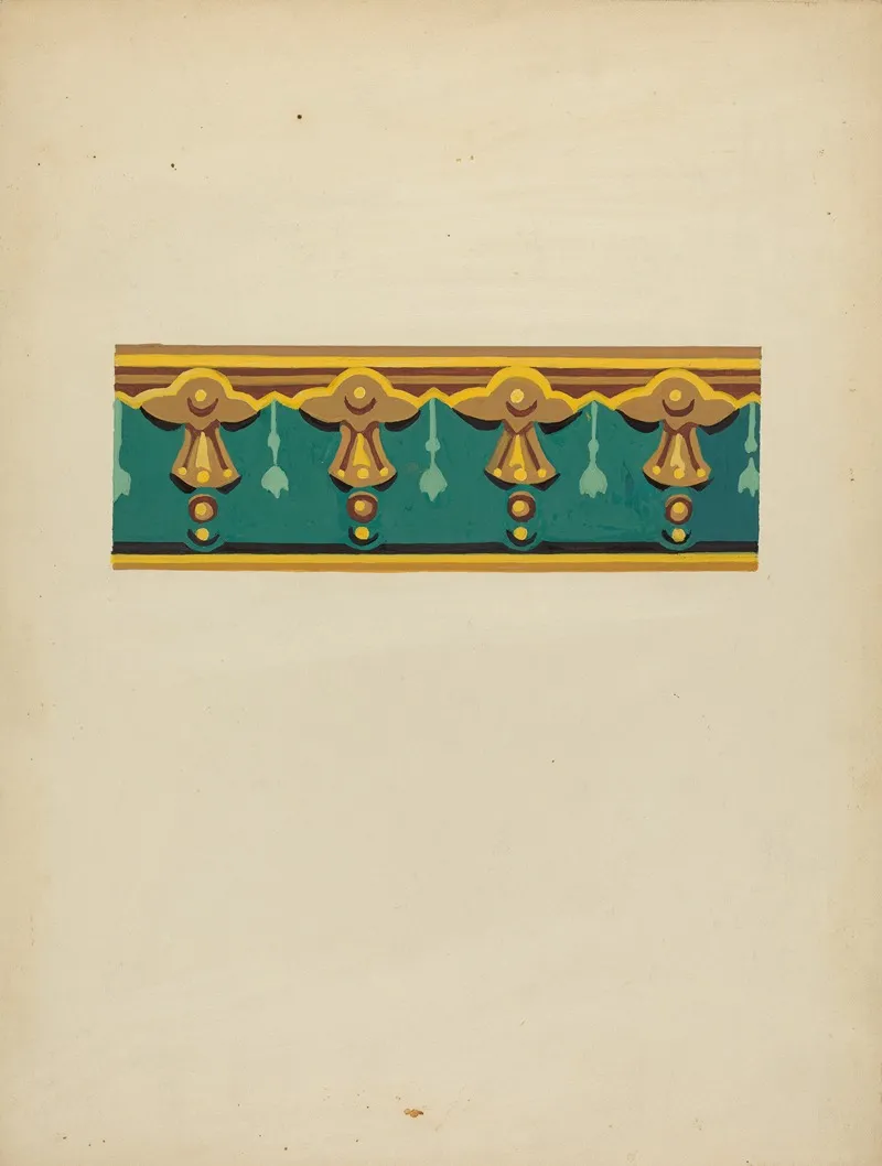 Wallpaper Border 6 by John Garay - Canvas Print