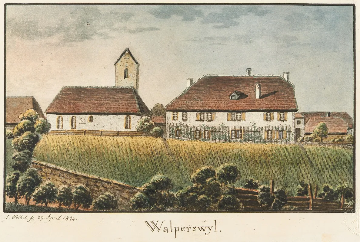 Walperswyl by Jakob Samuel Weibel - Canvas Print