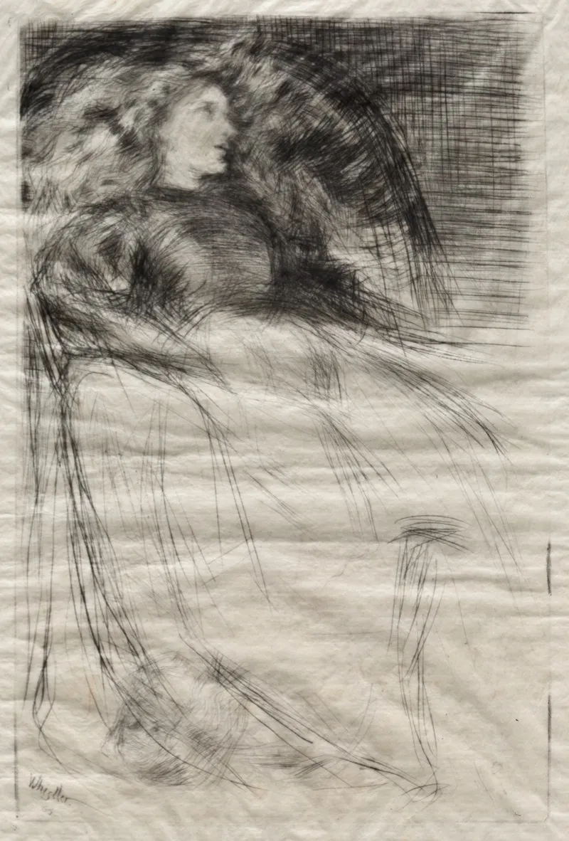 Walter Sickert 2 by James Abbott McNeill Whistler - Canvas Print