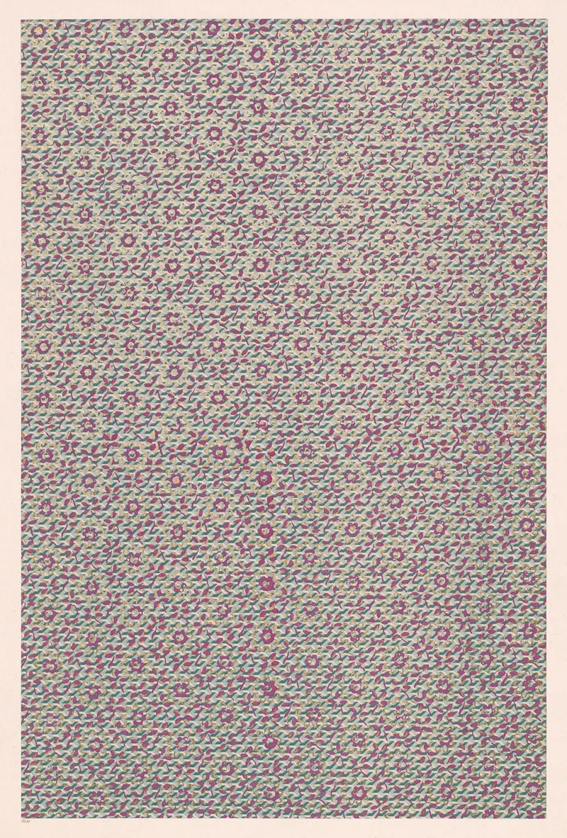 Walzendruckpapier Mit Golddruck Gittermuster Mit Bluten