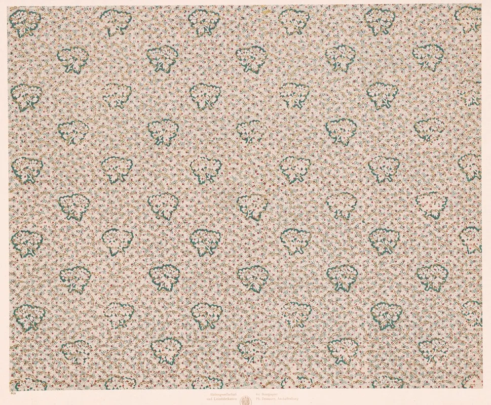 Walzendruckpapier Mit Golddruck Sternchen Uber Netzmuster Und Blutenzweigen