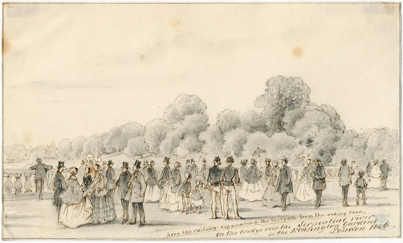 Wandelaars In Kensington Gardens