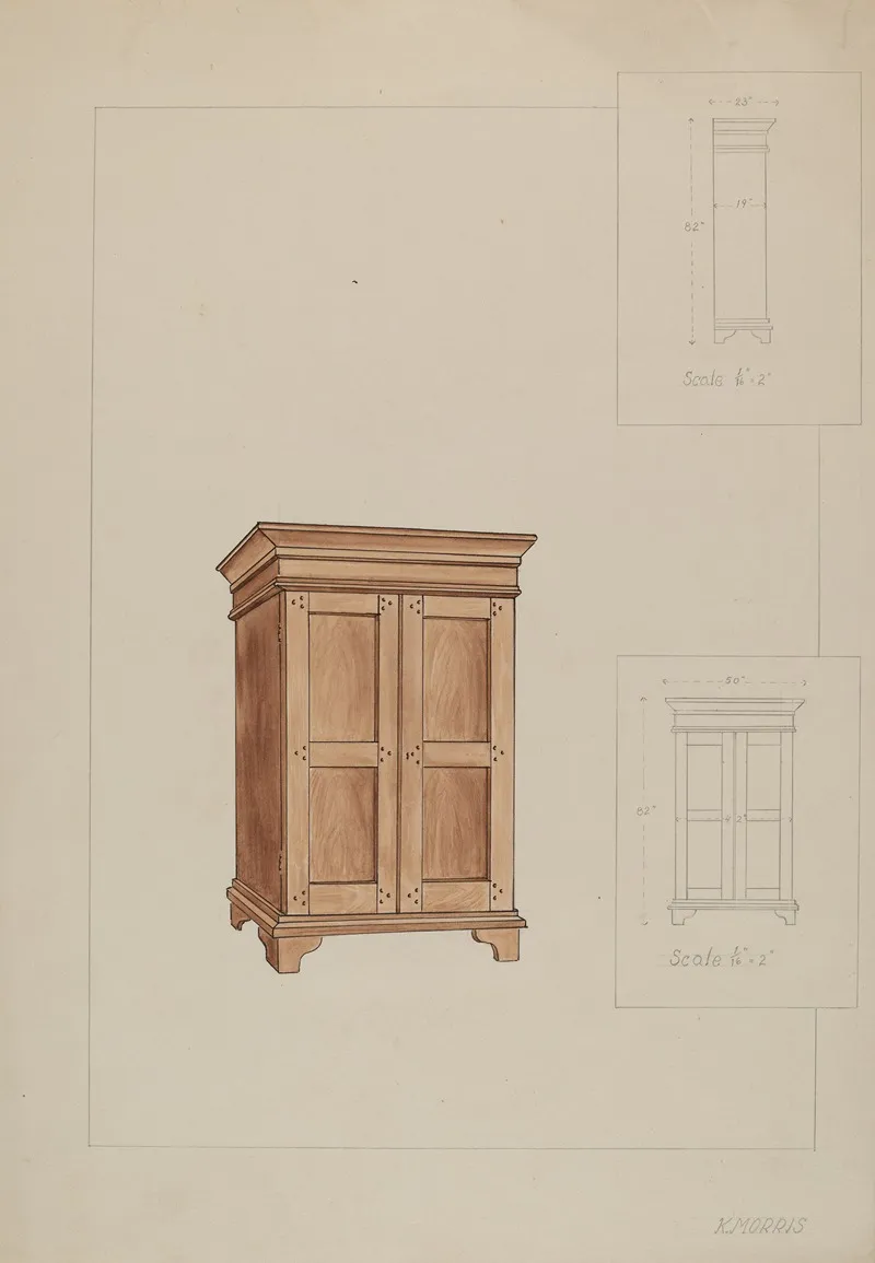 Wardrobe 5 by Katharine Morris - Canvas Print