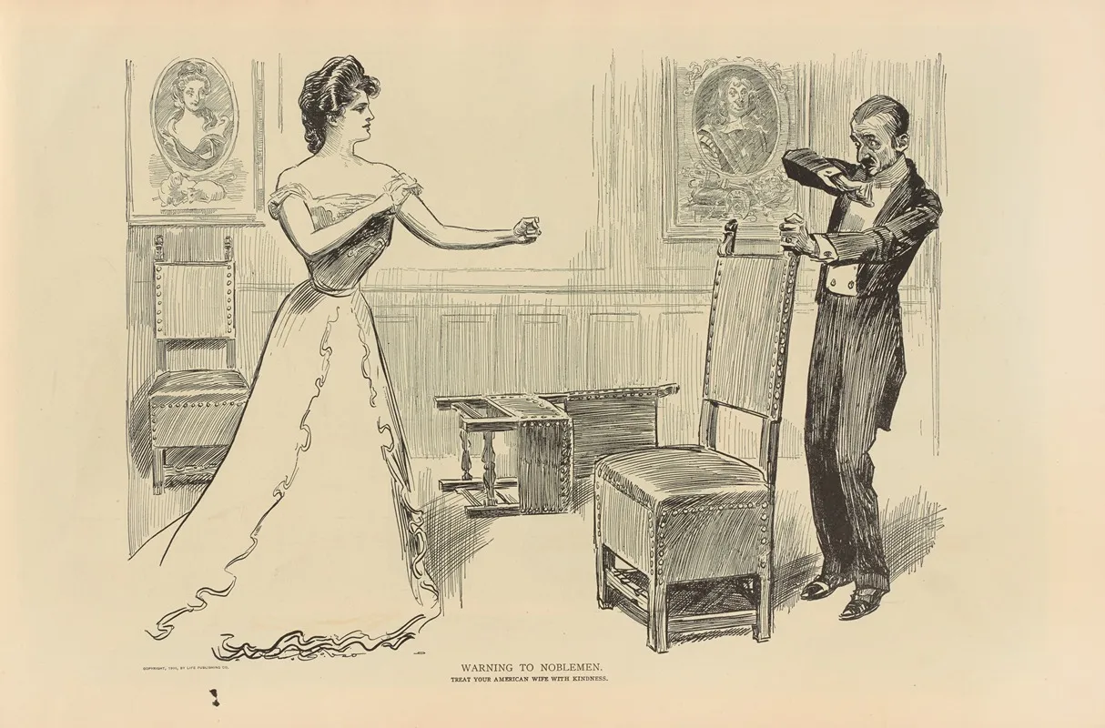 Warning To Noblemen Treat Your American Wife With Kindness