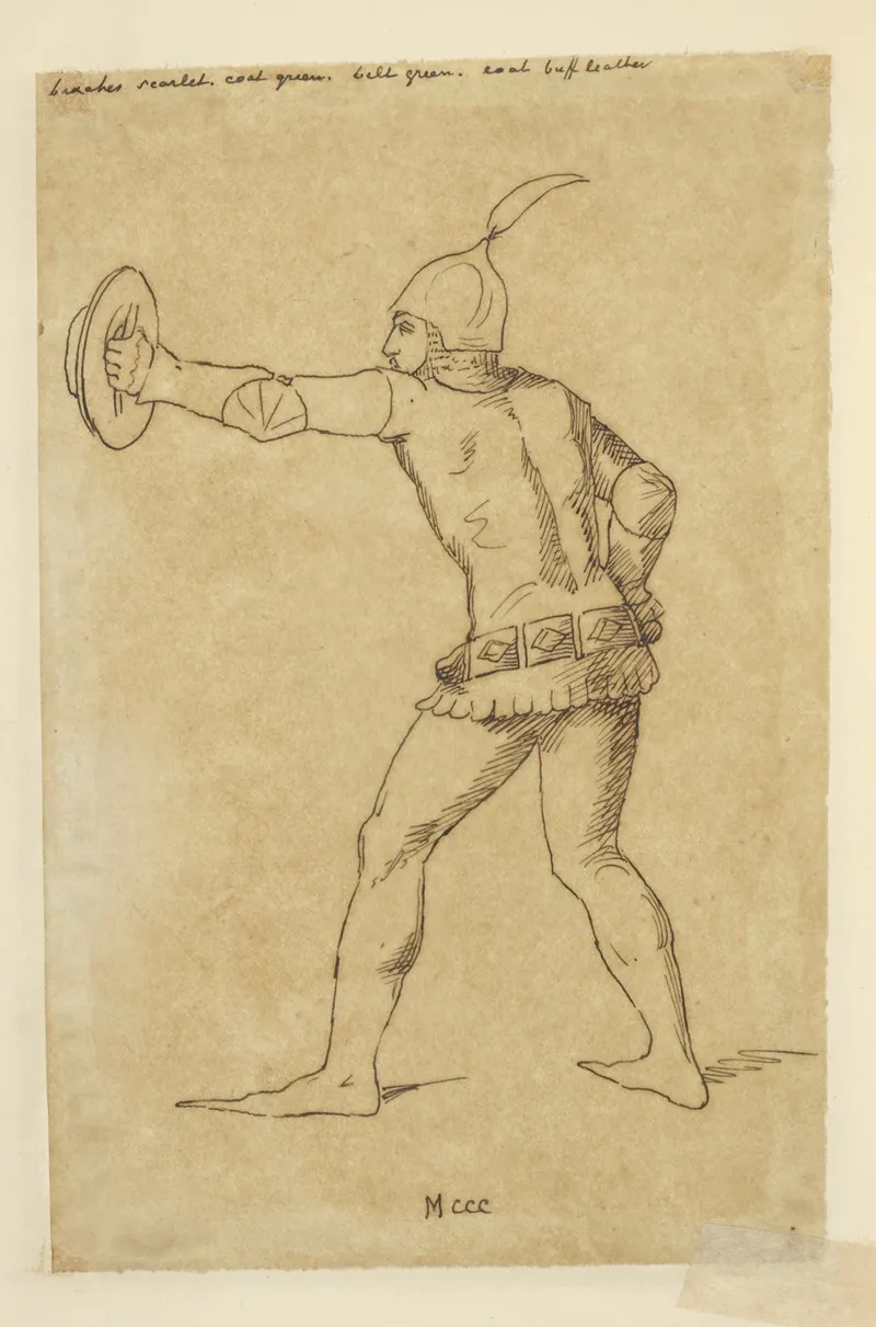 Warrior With Shield Mccc by Stewart Watson - Canvas Print