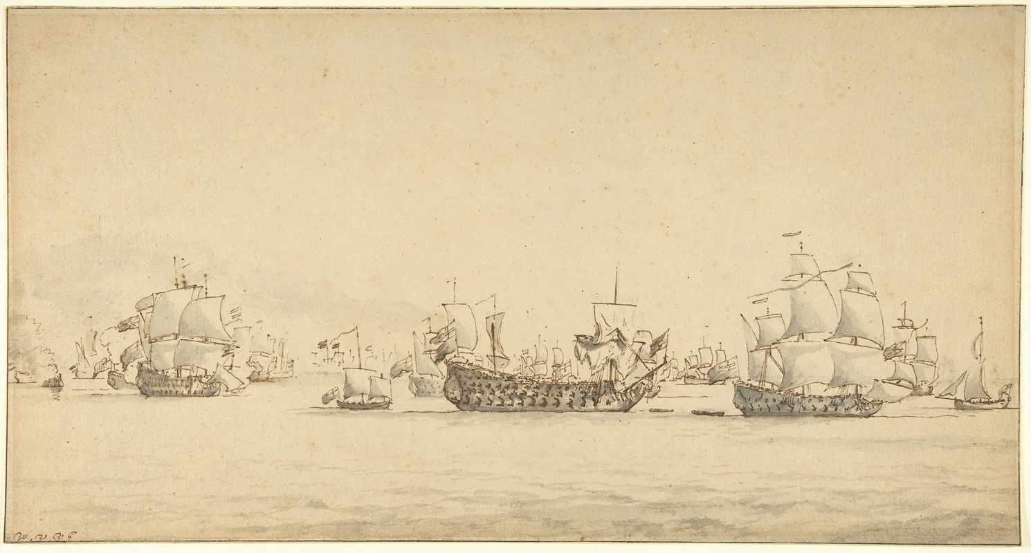 Warships At Sea