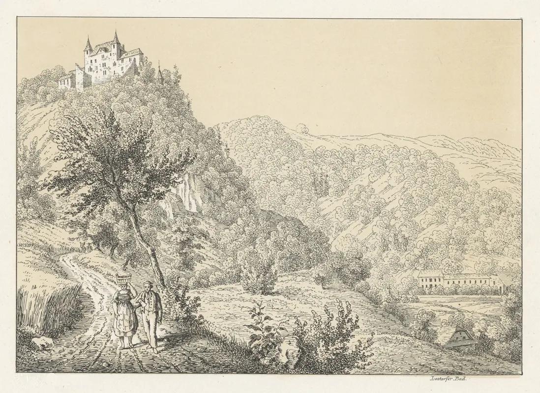 Wartenfels by Johann Friedrich Wagner - Canvas Print