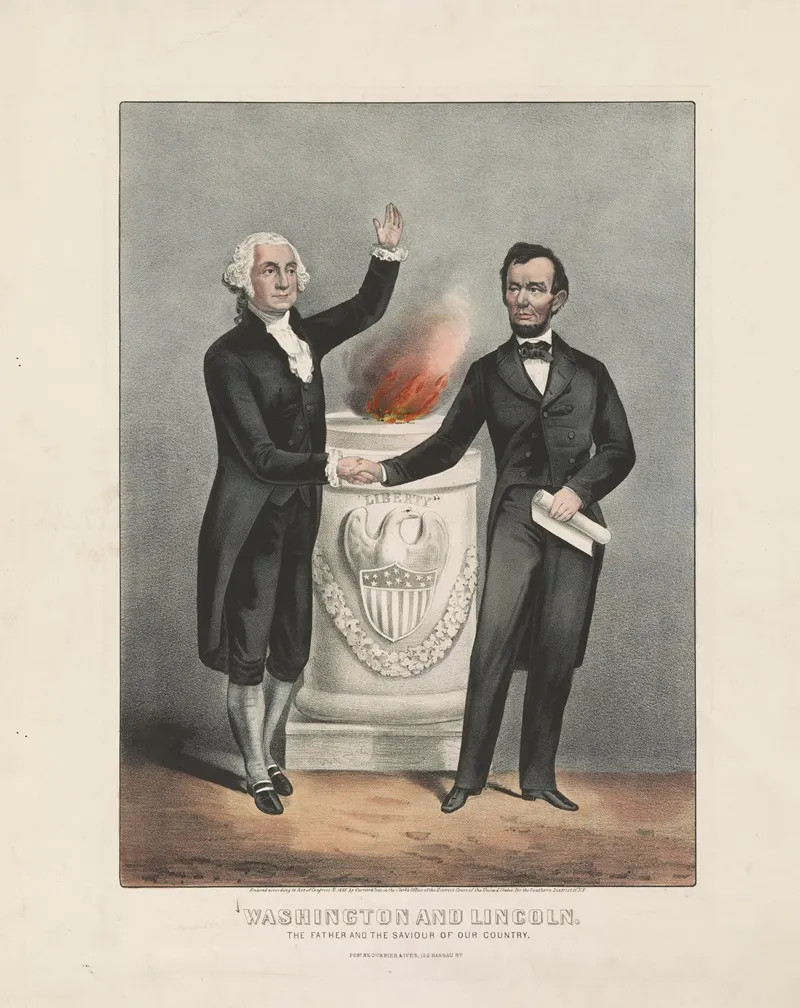 Washington And Lincoln The Father And The Saviour Of Our Country