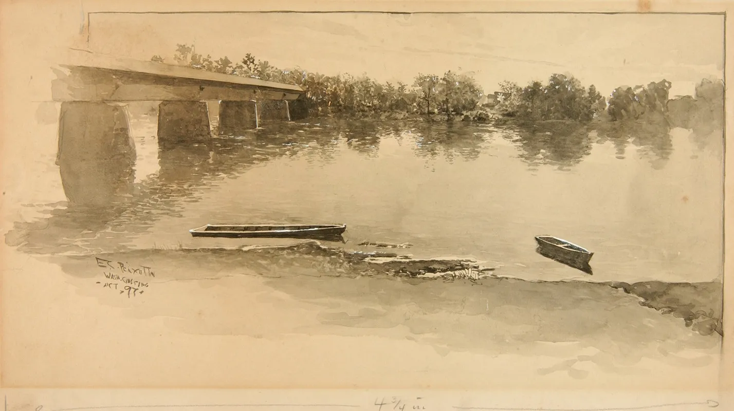 Washington Crossing by Ernest Peixotto - Canvas Print