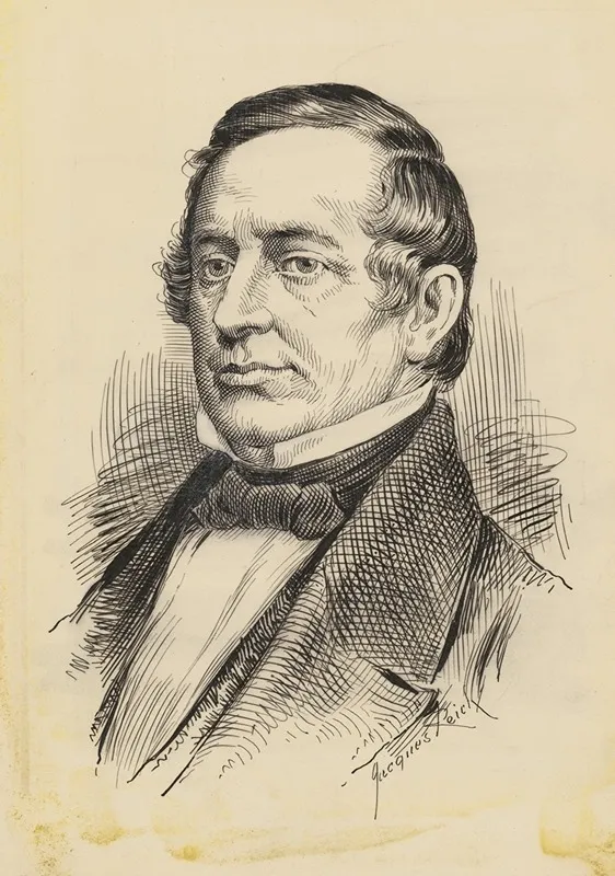 Washington Irving 3 by Jacques Reich - Canvas Print