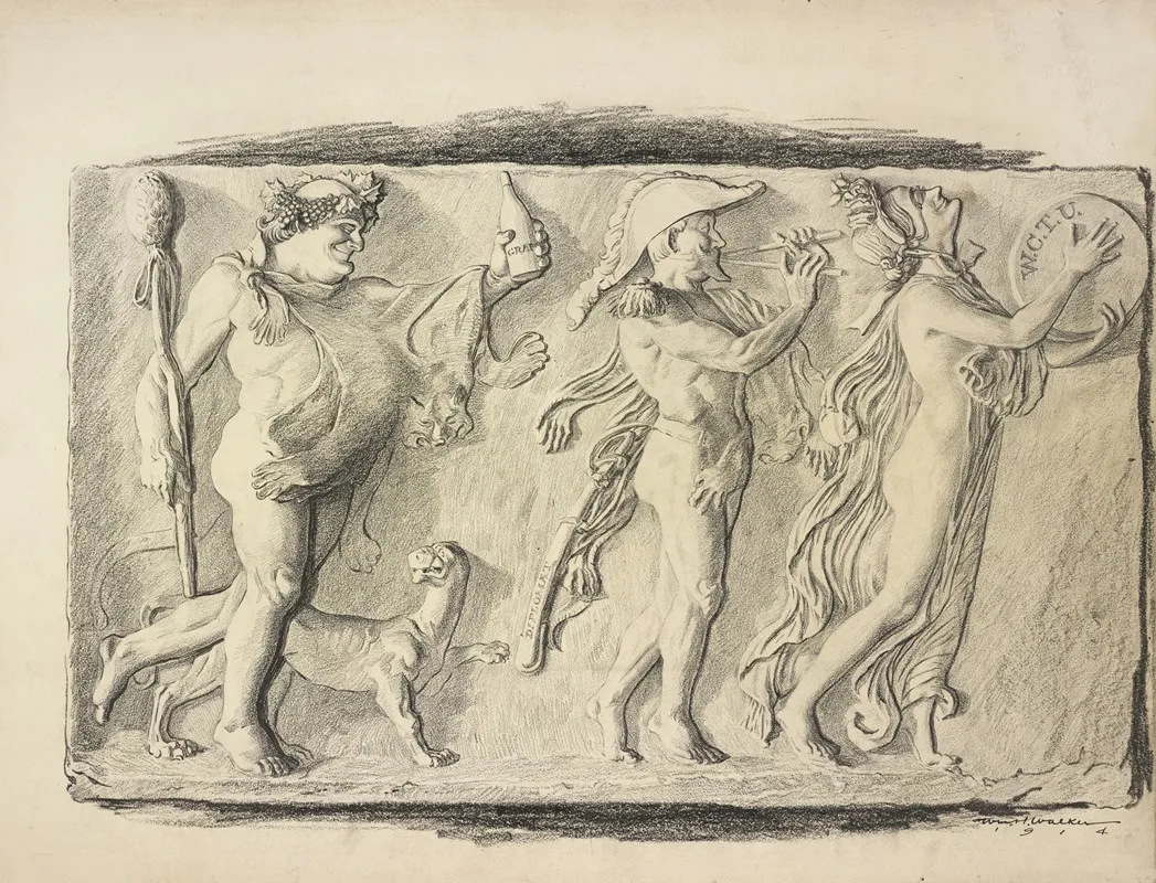 Washington National Museum Bill Bacchus Preceded By A Faun And A Bacchante