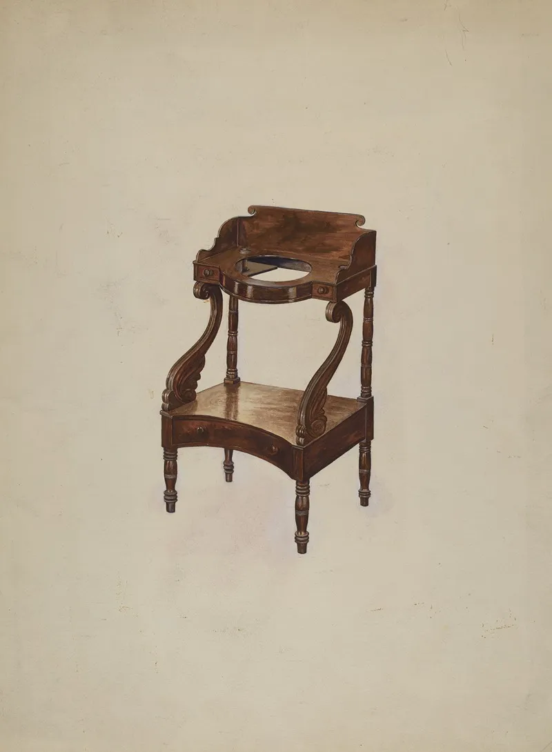 Washstand 2 by Anne B. Trepagnier - Canvas Print