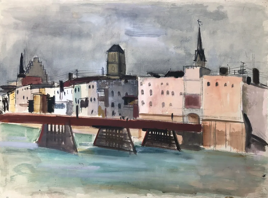 Wasserburg Am Inn Vom Wasser Aus Mit Innbrucke